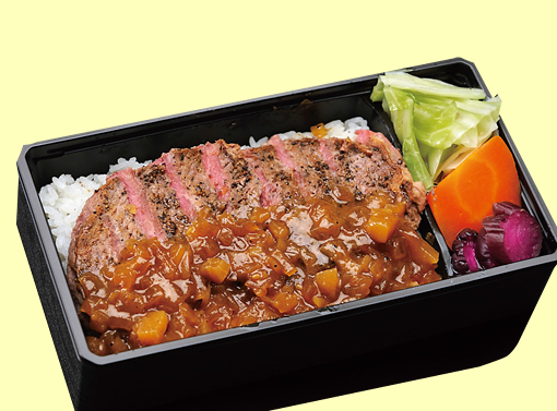 桃果牛ステーキ弁当